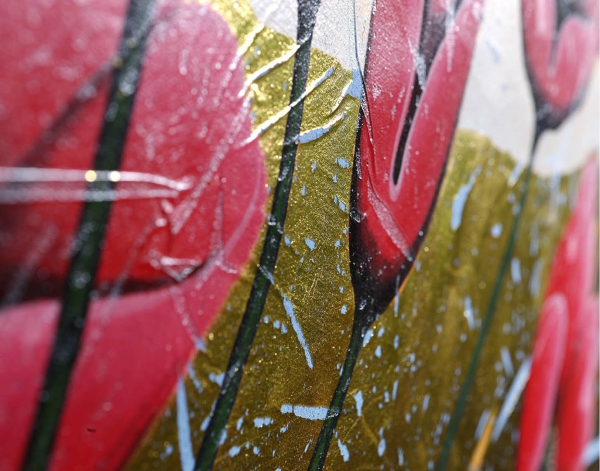 Restru Art - Red Beauties in Gold